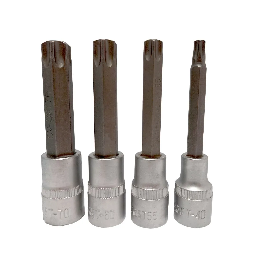 Puntas Torx 1/2″ – T40 T55 T60 T70 – 4 pcs.