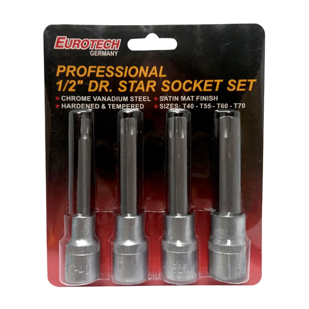 Puntas Torx 1/2″ – T40 T55 T60 T70 – 4 pcs. - imagen 2