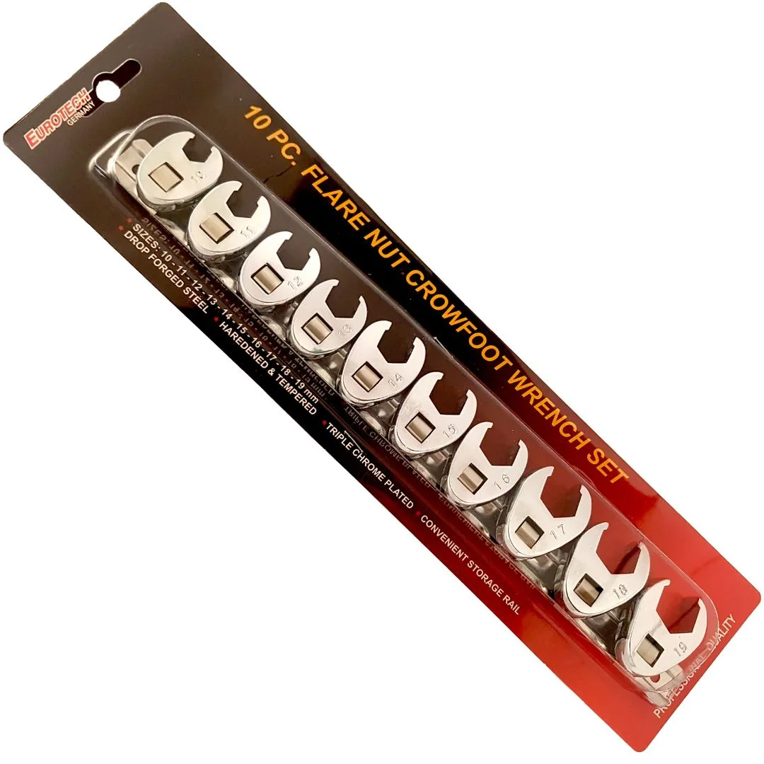 Llaves «Pata de cabra» – 10 a 19 mm. – 10 pcs.