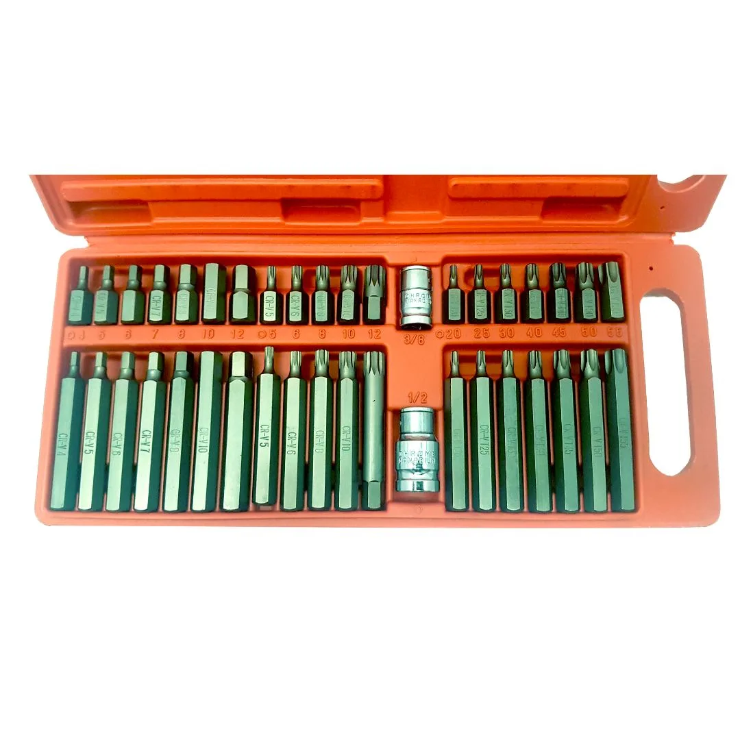 Puntas Allen Torx Estriadas – 40 pcs.