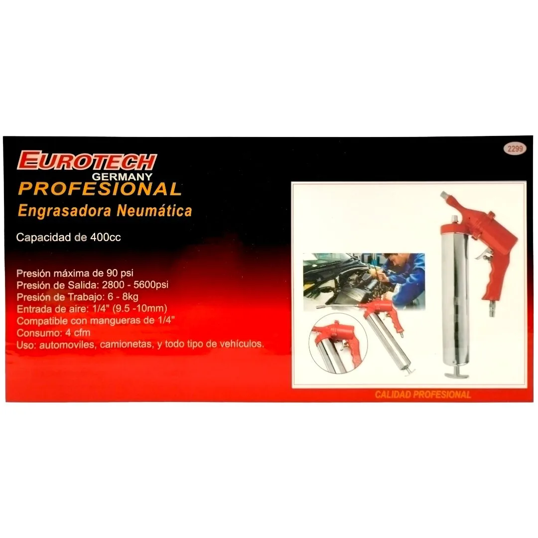 Inyector de grasa neumático – 400cc. - imagen 4