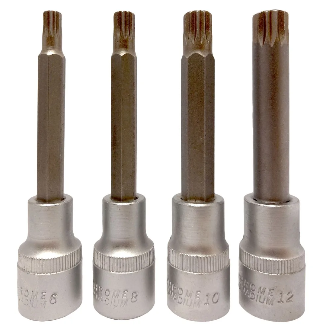 Puntas Spline 1/2″ – M6 M8 M10 M12 – 4 pcs.