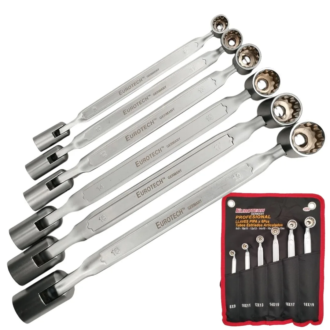 Llaves articuladas «pipa» x6 piezas