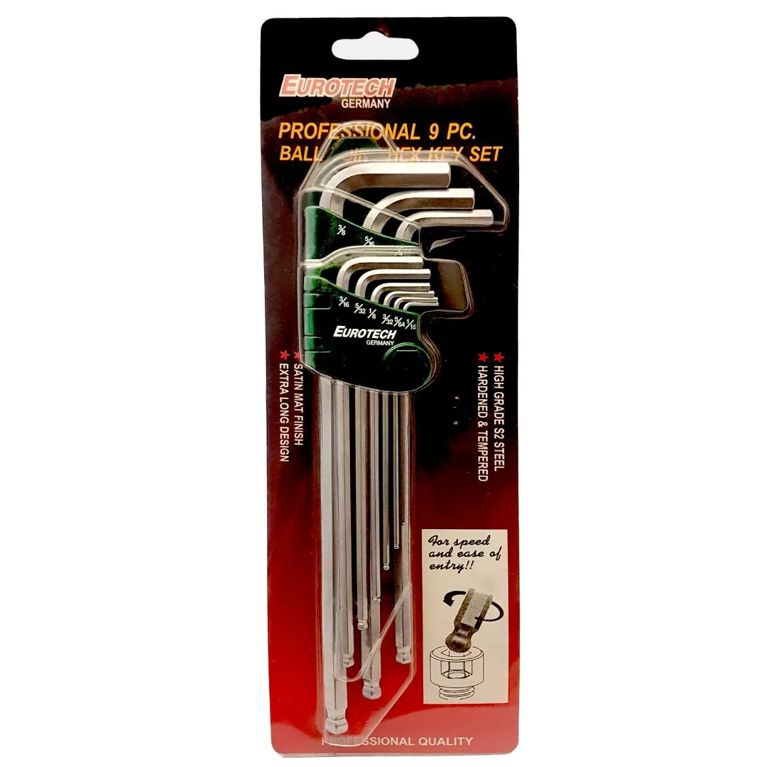 Llaves Allen en pulgadas – 9 pcs. - imagen 2