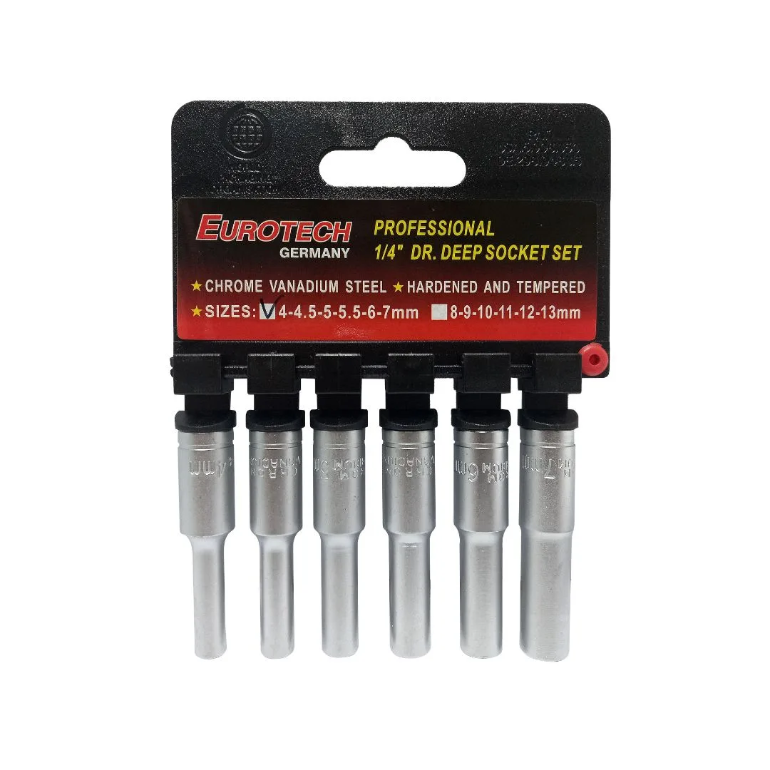 Tubos largos 1/4″ – 4 a 7 mm. – 6 pcs. - imagen 2
