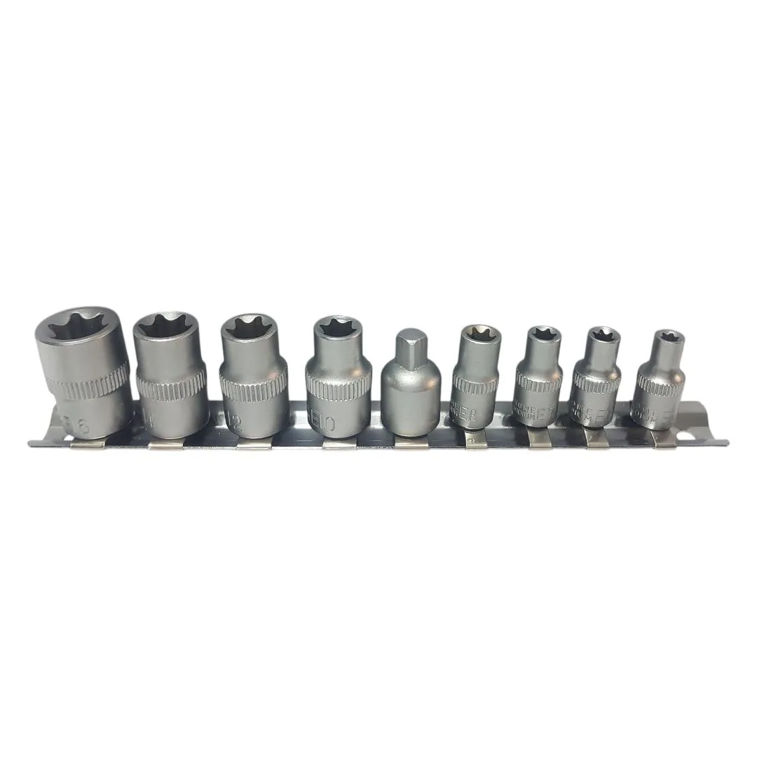Tubos Torx E5-E16 | Enc. 1/4″ 3/8″ + Adaptador - imagen 2
