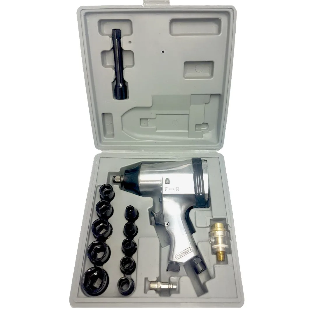 Pistola llave de impacto neumática – 1/2″ – Con tubos y accesorios