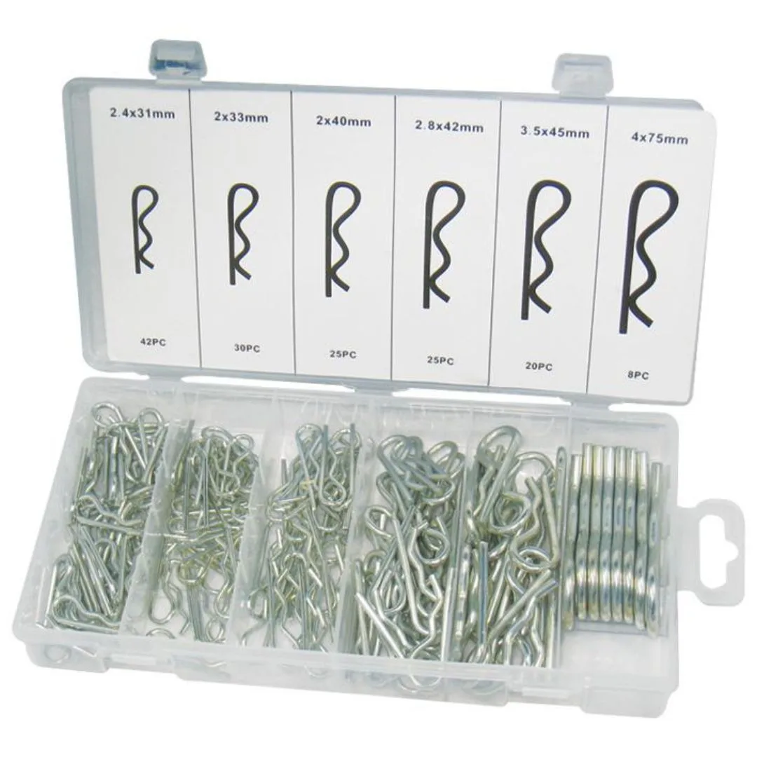 Surtido de Chavetas curvas – 150 pcs.
