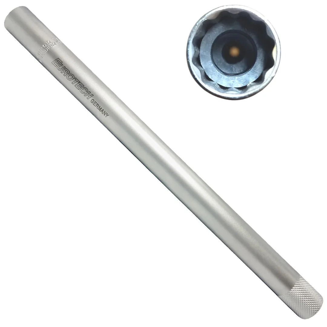 Dado Sacabujía largo (25 cms) – 14 mm – Enc 3/8″
