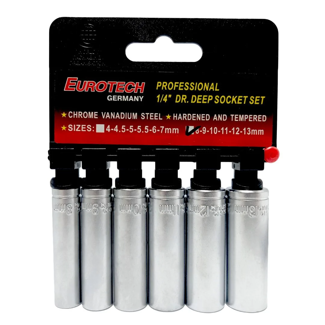 Tubos largos 1/4″ – 8 a 13 mm. – 6 pcs. - imagen 2