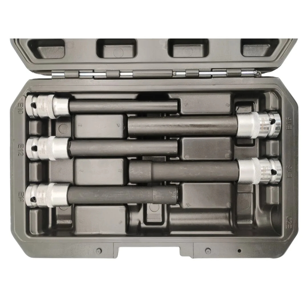 Puntas torx con dado – extra largas – encastre 1/2″ – 5 pcs. - imagen 2