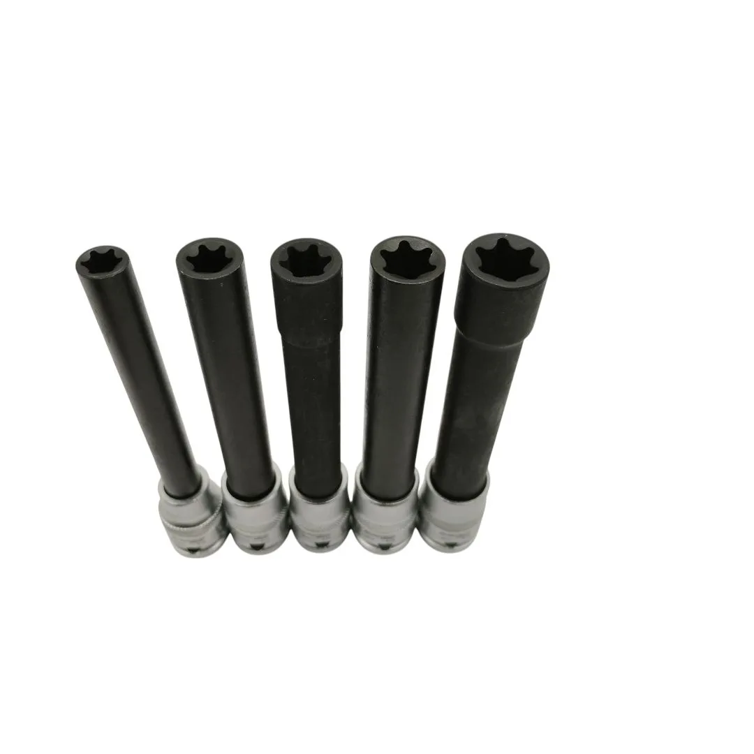 Puntas torx con dado – extra largas – encastre 1/2″ – 5 pcs. - imagen 4