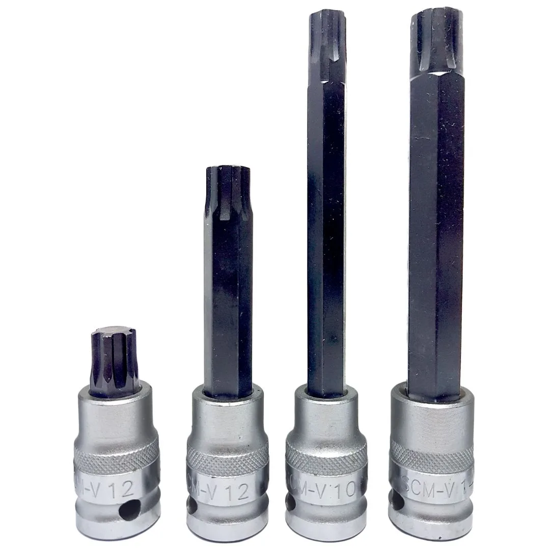 Puntas para tapa de cilindros – Torx Ribe Multiestría – 10 pcs. - imagen 3