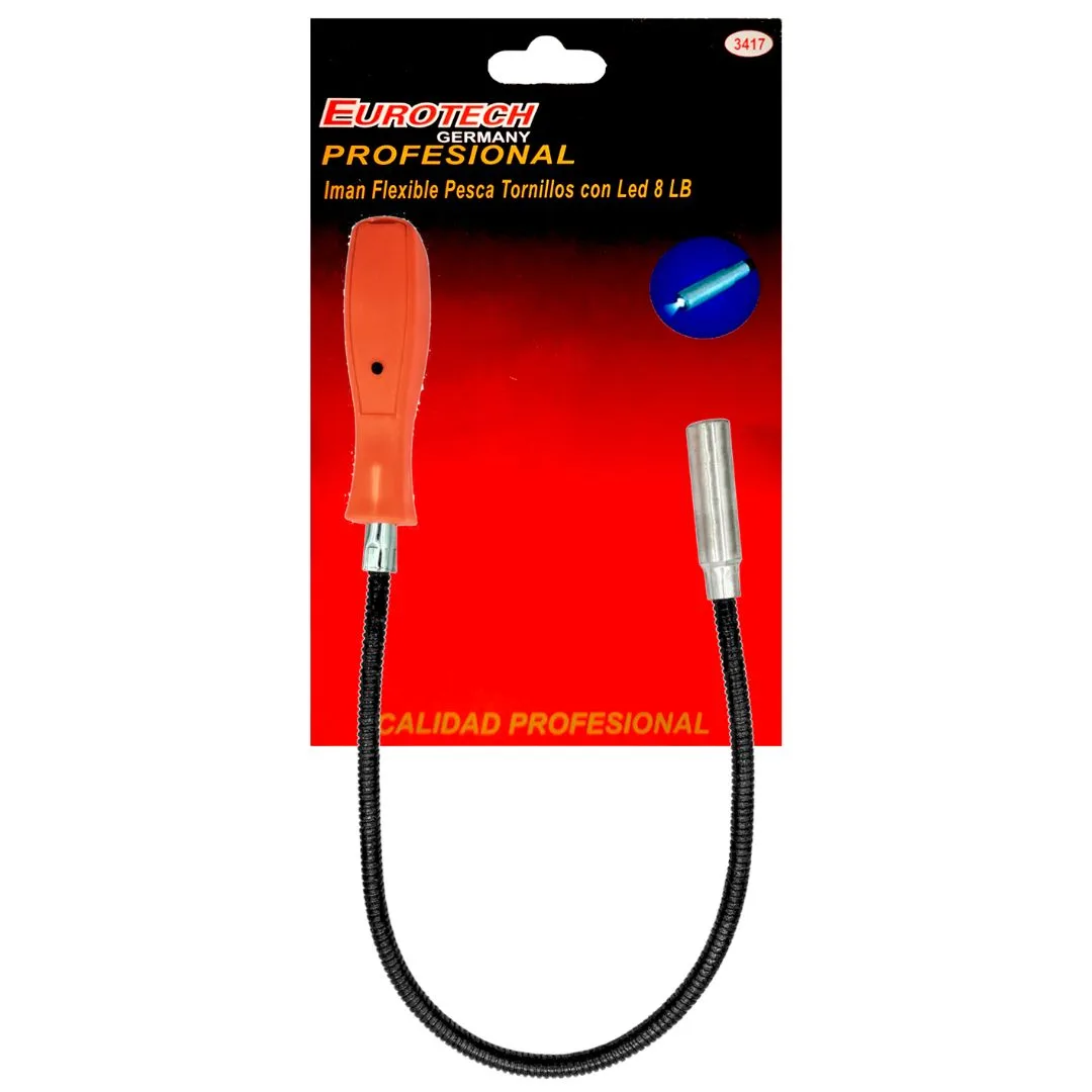 Imán telescópico flexible con luz LED