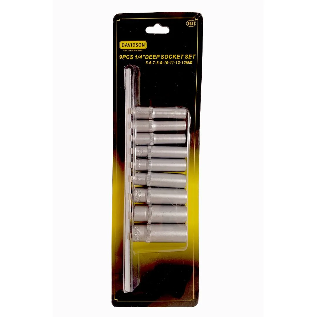Tubos largos 1/4″ – 5 a 13 mm. – 9 pcs.