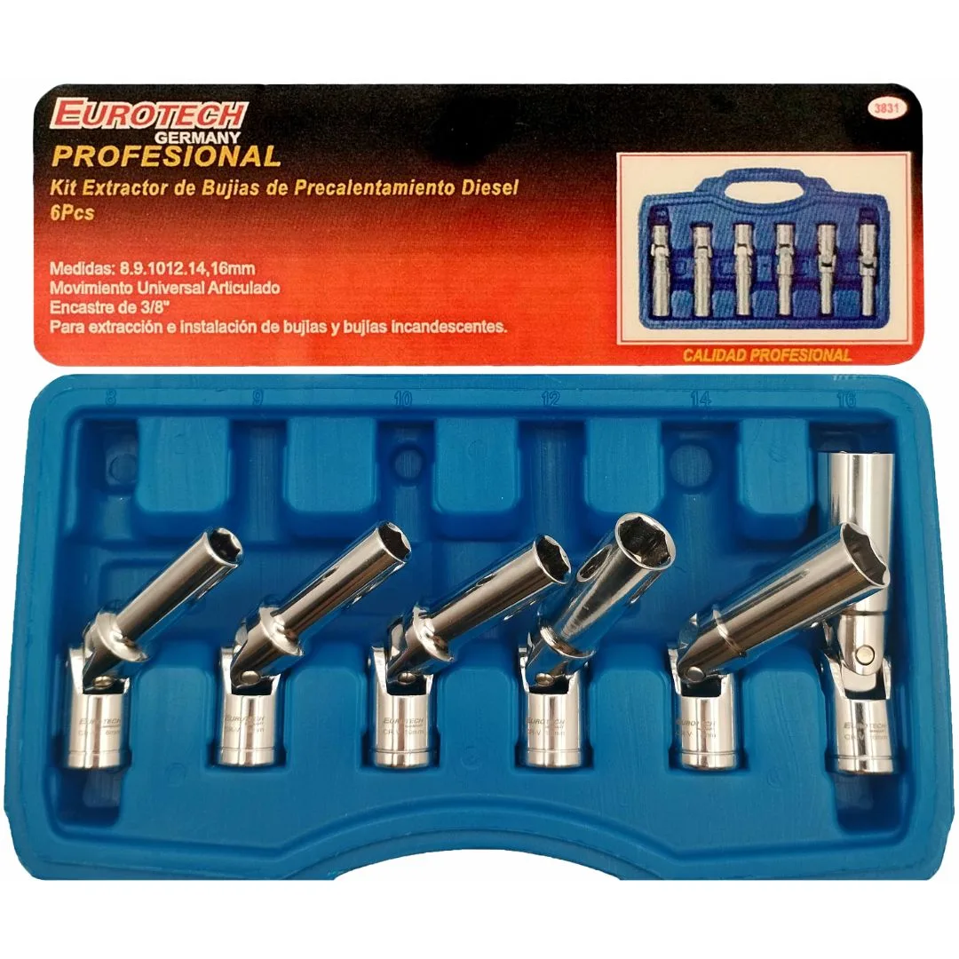 Extractor bujía precalentamiento diesel – 6 Pcs. - imagen 2