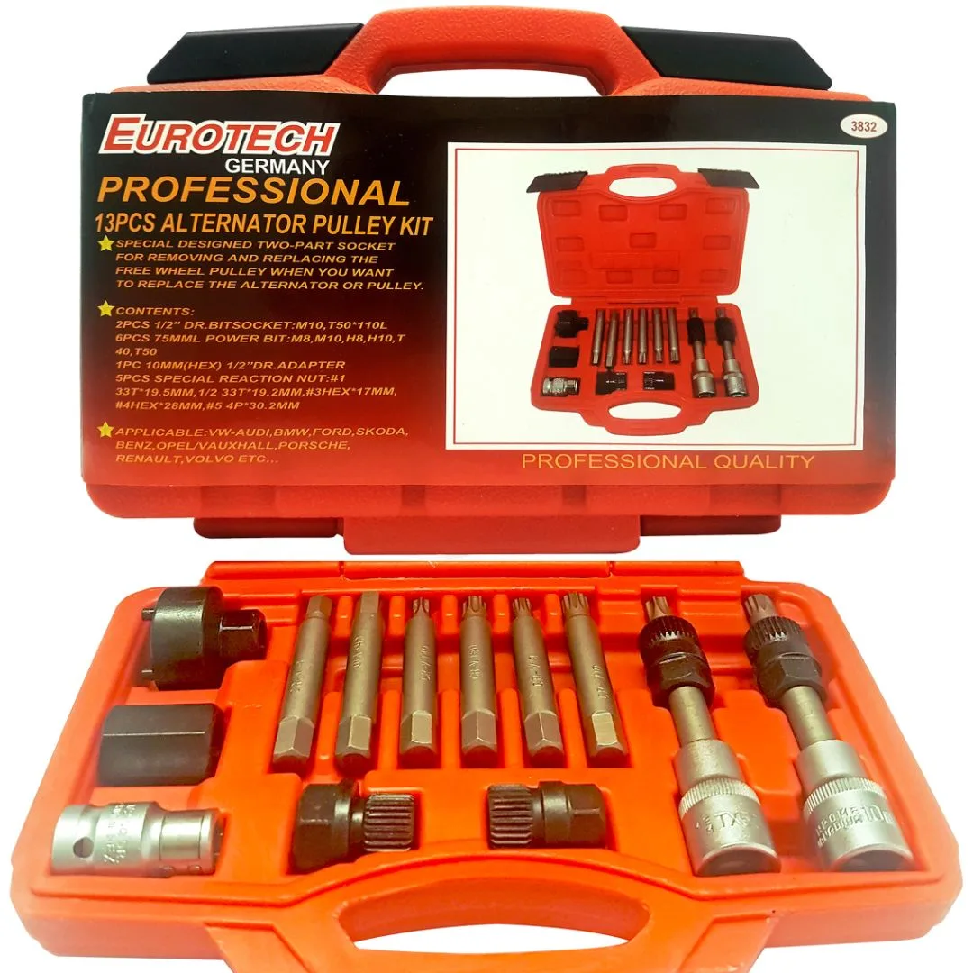 Extractor De Poleas Y Alternador – Kit 13 Piezas