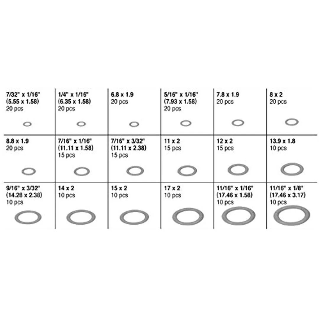Orings para AA – Surtido 270 pcs. - imagen 2