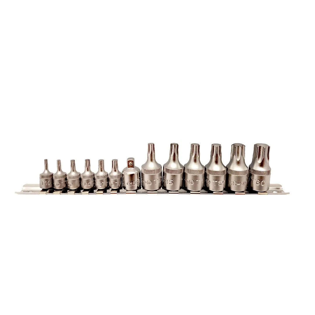Puntas Torx – Encastre 1/4″ 3/8″ – 14 pcs.