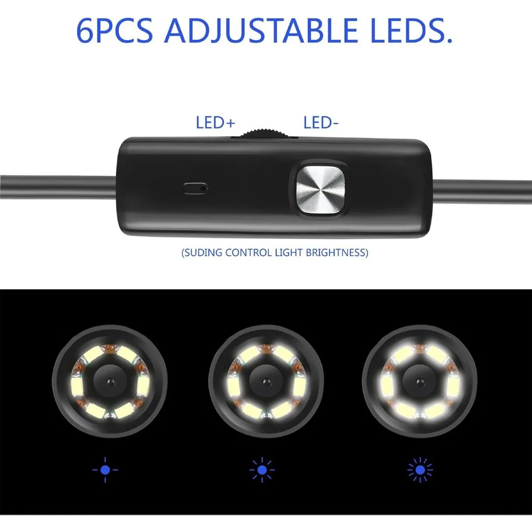 Cámara endoscópica Led 5 metros impermeable – USB / USB-C - imagen 3