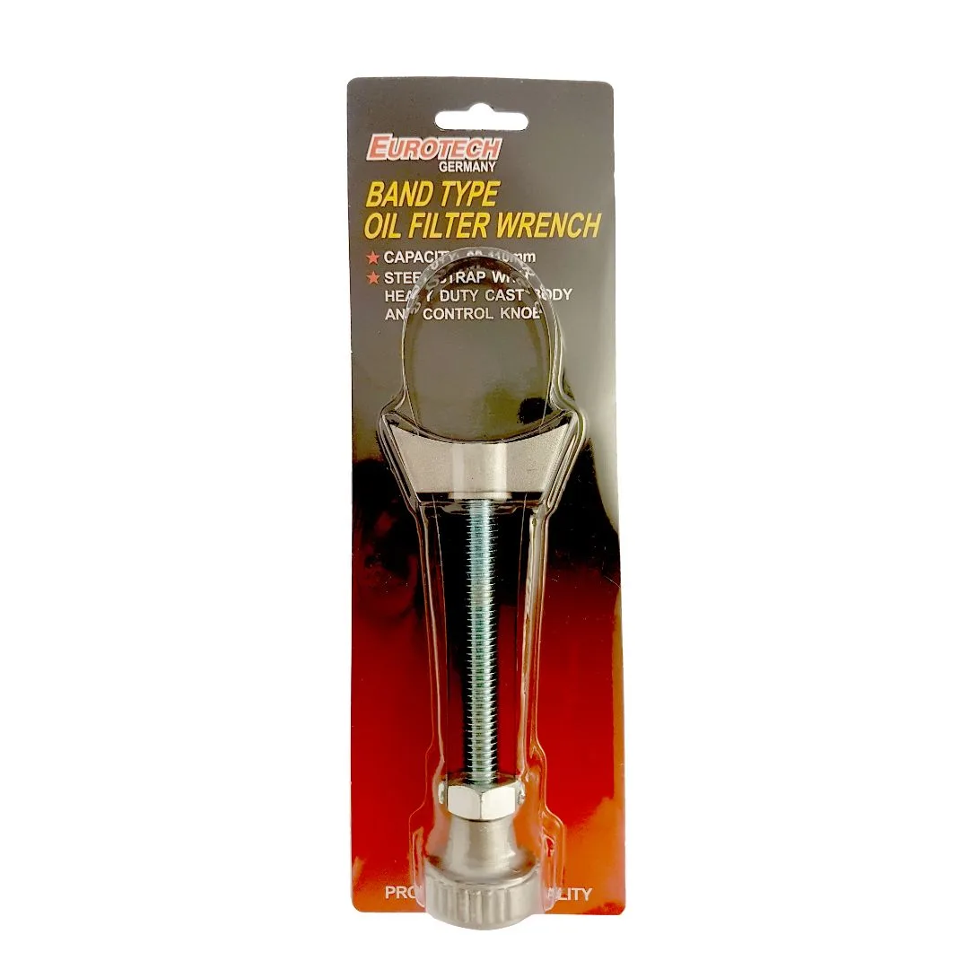 Prensa sacafiltro de aceite – fleje regulable – 65-110 mm