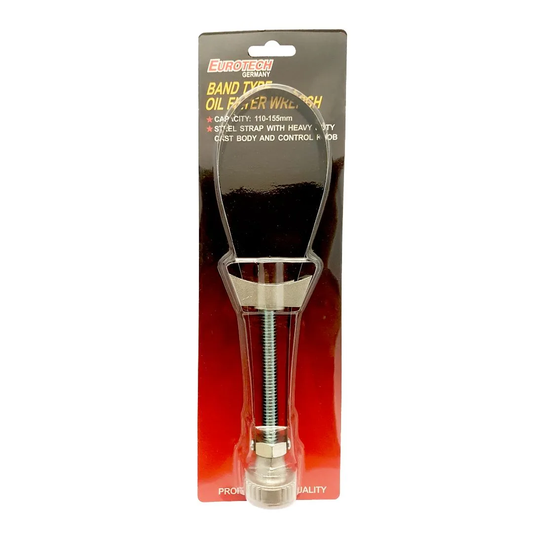 Prensa sacafiltro de aceite – fleje regulable – 110-155 mm