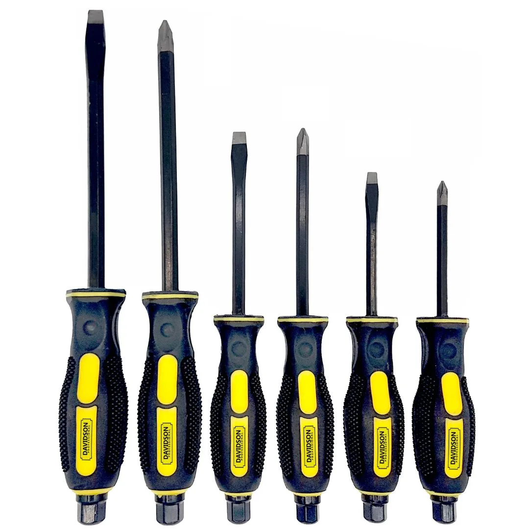 Destornilladores con tuerca Plano y Phillips – 6 pcs.