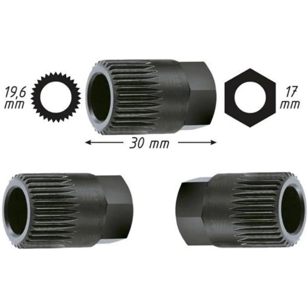 Dado extractor de polea alternador de 33 dientes - imagen 3