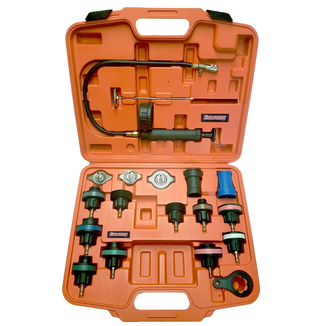 Detector fuga y medidor presión Radiador – 18 pcs.