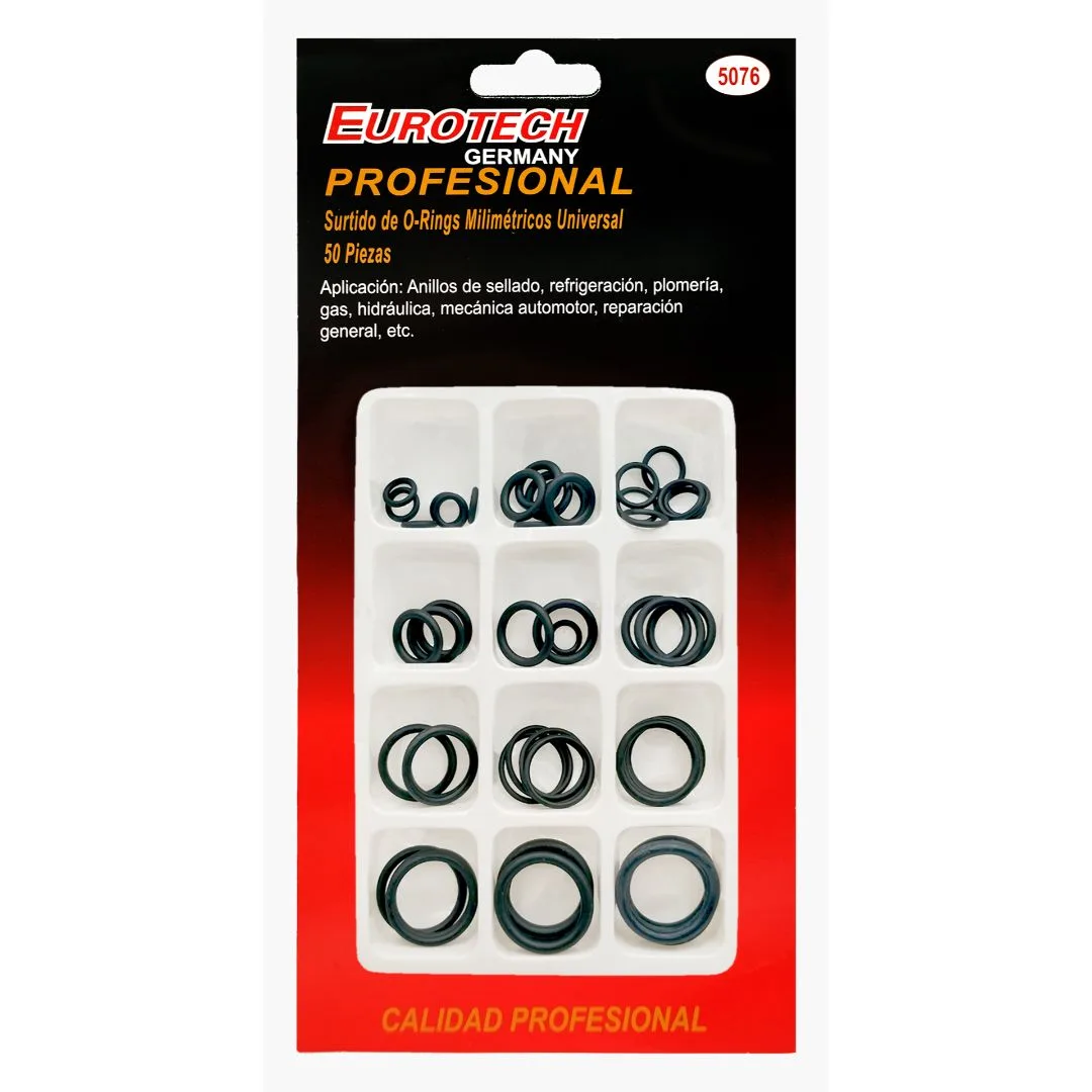 Orings universales – surtido 50 pzs. – En milímetros