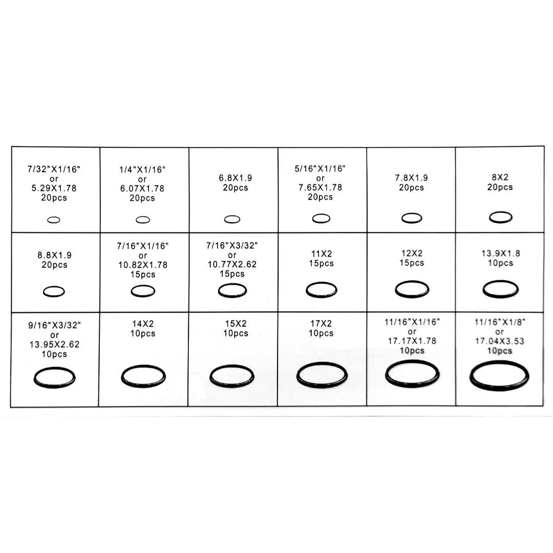 Orings de NBR Nitrilo – surtido 270 pzs. – En milímetros - imagen 4