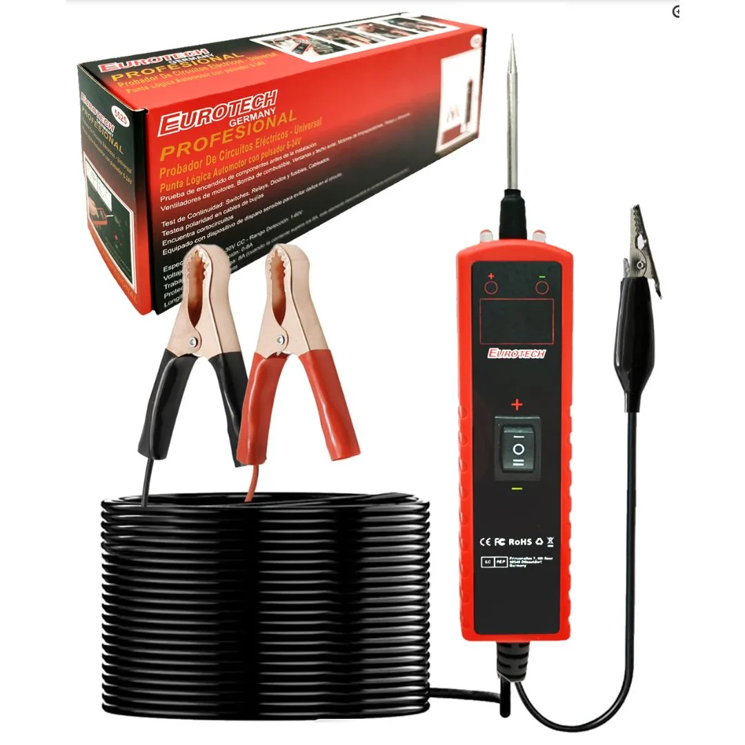 Punta lógica con pulsador – Probador de polaridad circuitos 6 a 24v