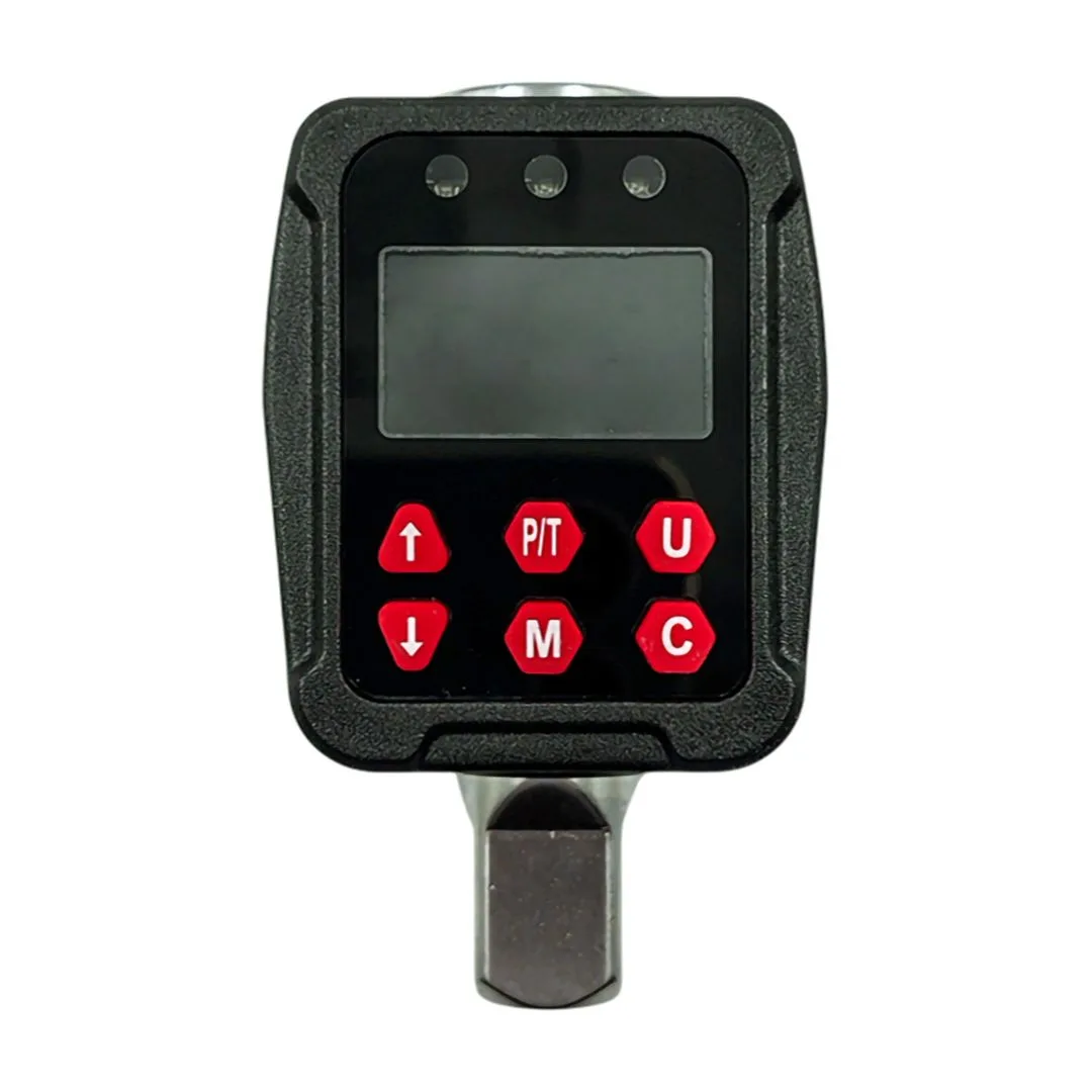 Torquímetro digital 200 Nm | Enc. 1/2″ + adaptadores 3/8″ 1/4″ - imagen 4