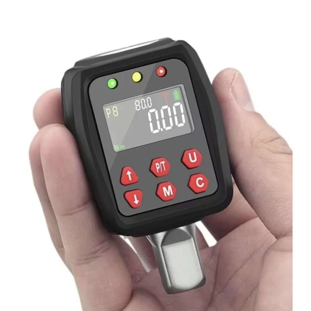 Torquímetro digital 200 Nm | Enc. 1/2″ + adaptadores 3/8″ 1/4″ - imagen 5