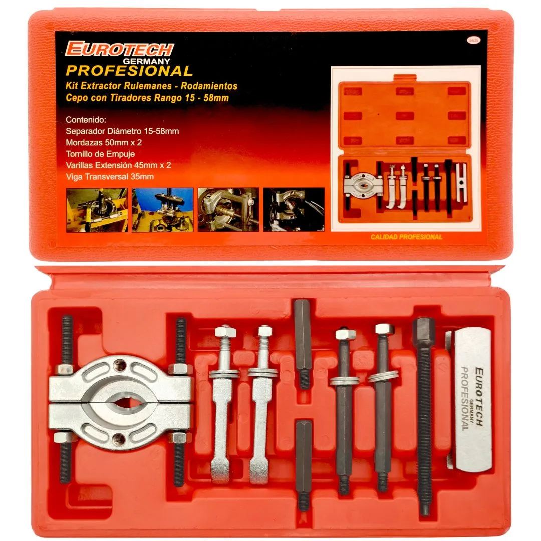Extractor rulemanes «Cepo» kit – 15 a 58 mm