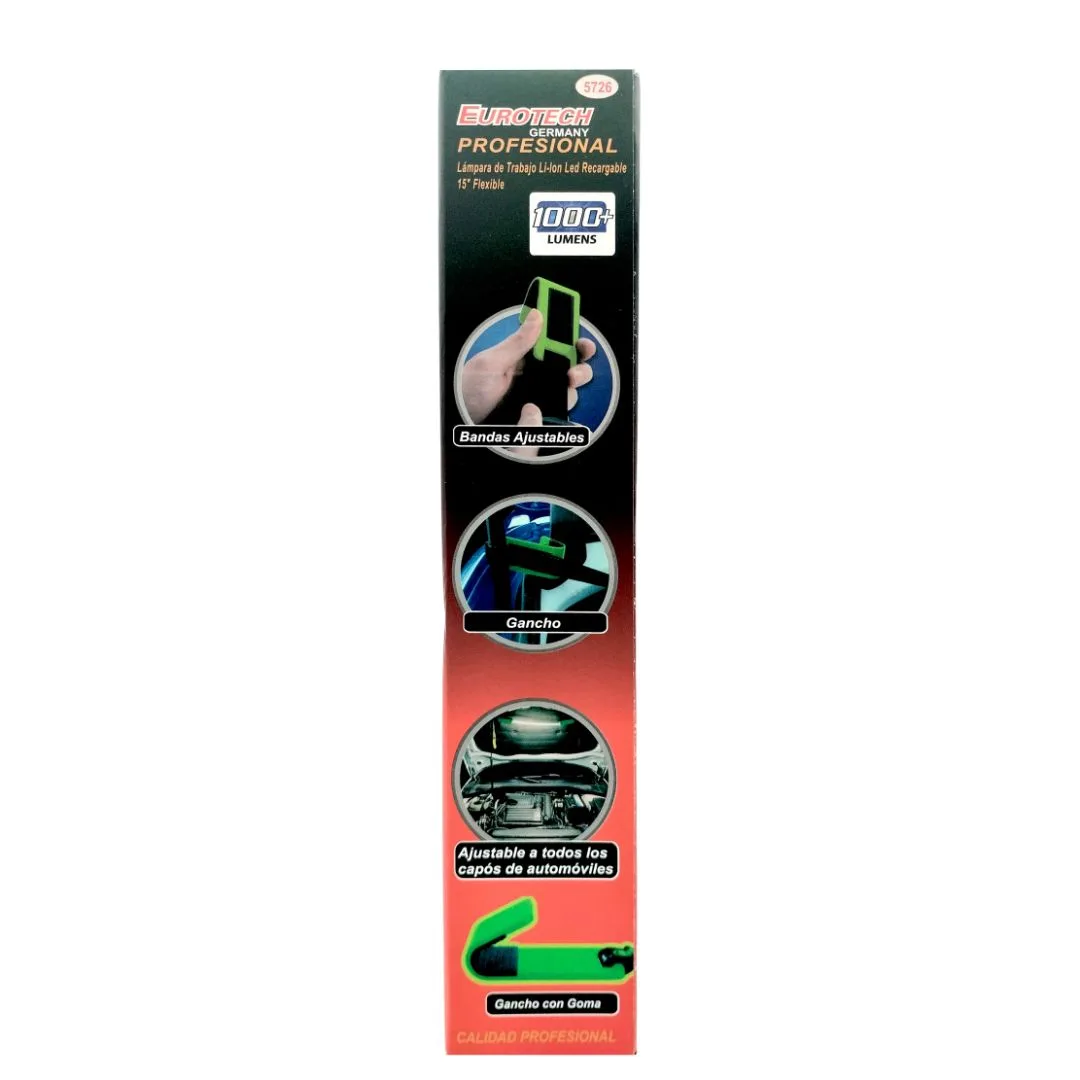 Lámpara de trabajo Flexible – LED recargable – 15″ - imagen 9