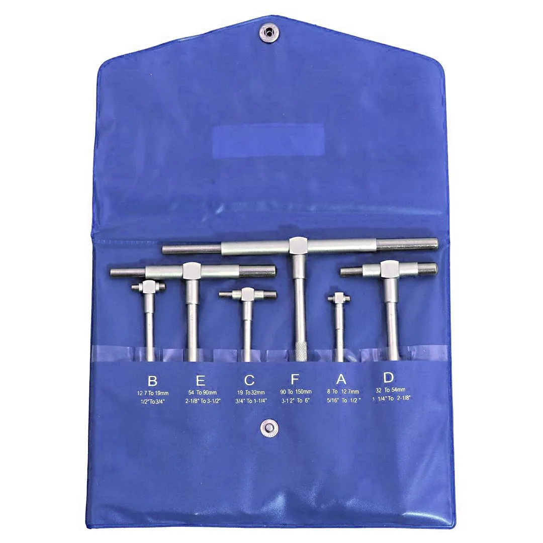 Calibres comparadores telescópicos tipo T – 8 a 150 mm – 6 pcs.