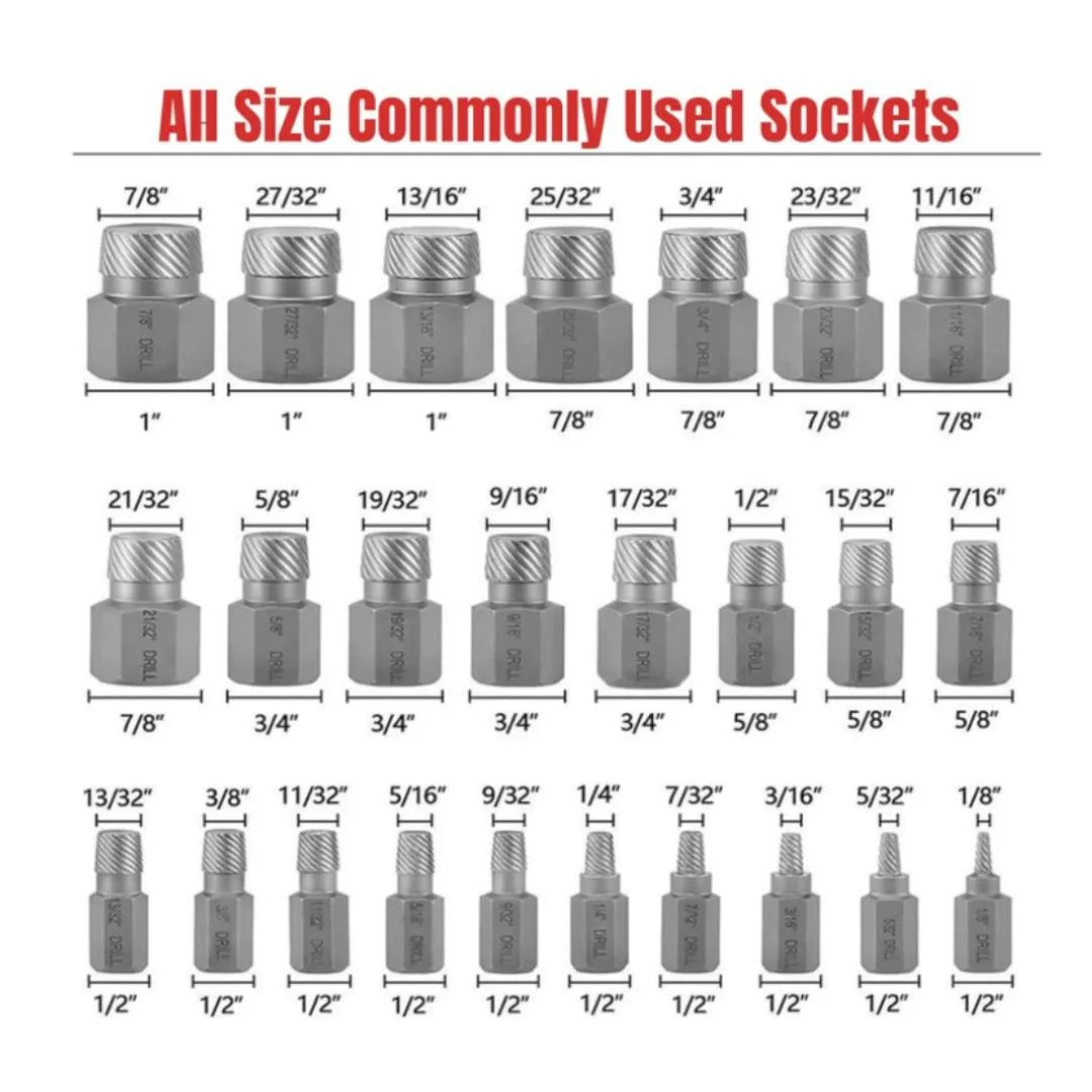 Extractor de tornillo roto – 25 pcs. - imagen 3