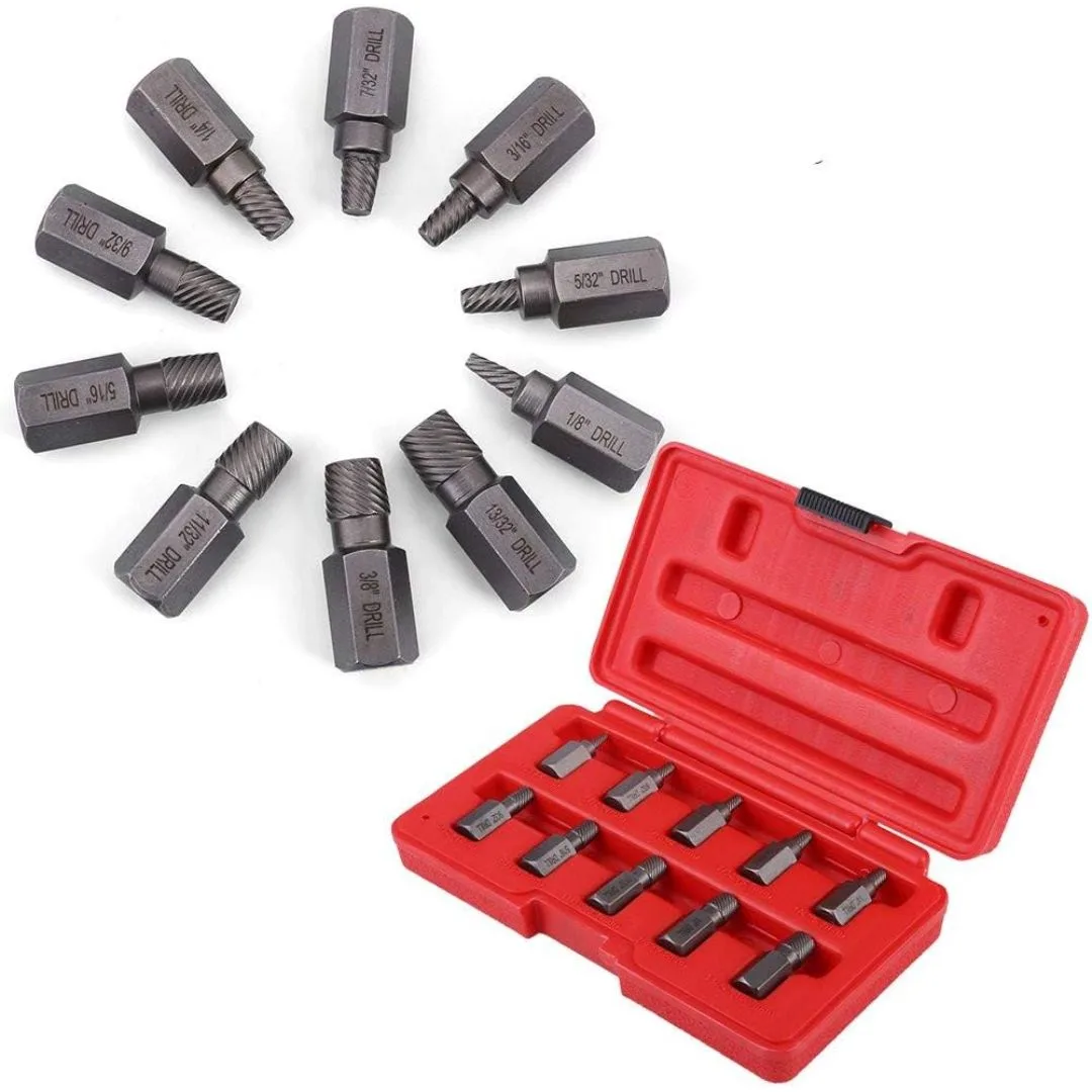 Extractor de tornillo roto – 10 pcs.