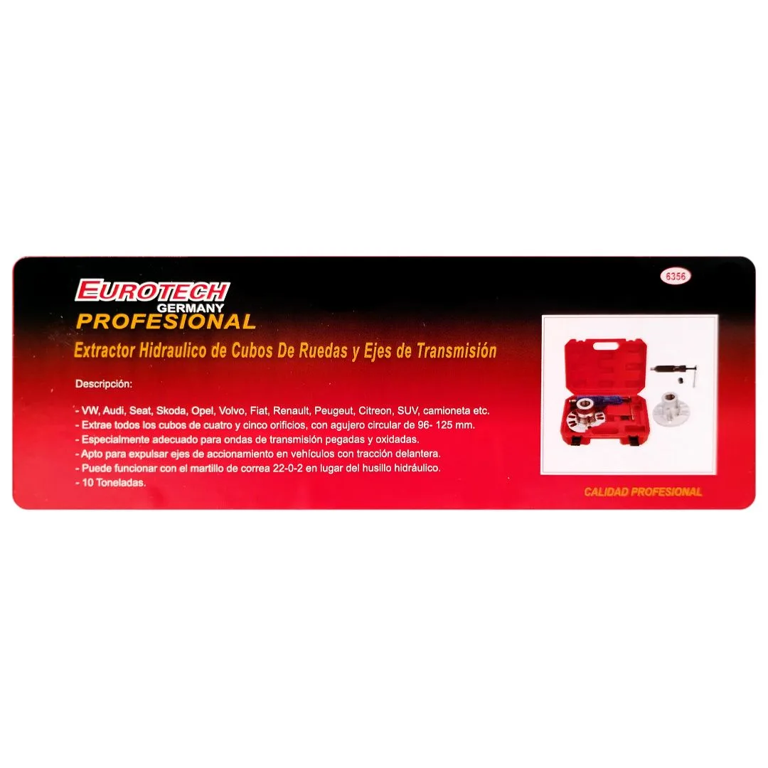 Extractor Hidraulico Cubo Ruedas Maza Eje – 10 Tn - imagen 3