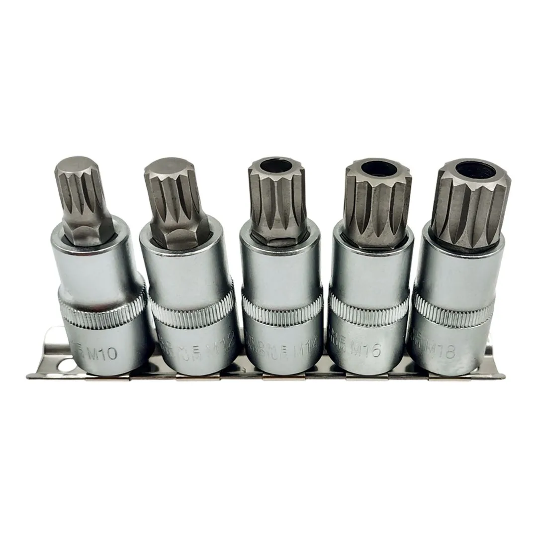Puntas Multiestría cortas con guía – M10 a M18 – 5 pcs. - imagen 2