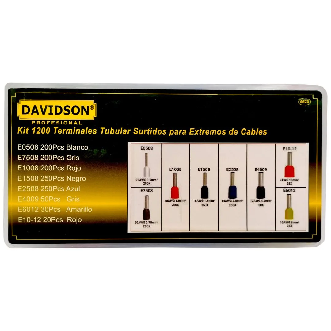 Pinza crimpeadora 0.25 – 10 mm + 1200 terminales - imagen 3