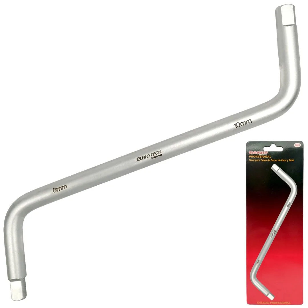 Llave tapón cárter – Punta cuadrada 8-10mm. Ren/Peug/Citr.