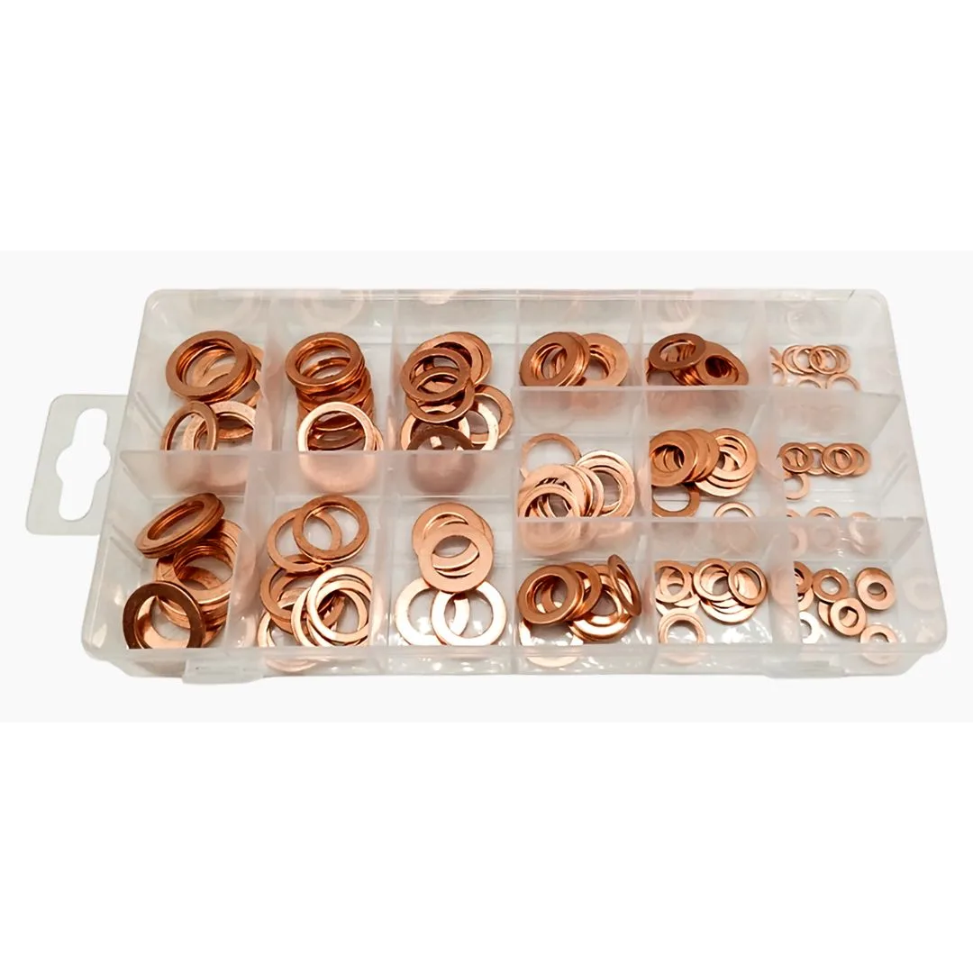 Surtido arandelas planas cobre – 150 pzs. - imagen 2