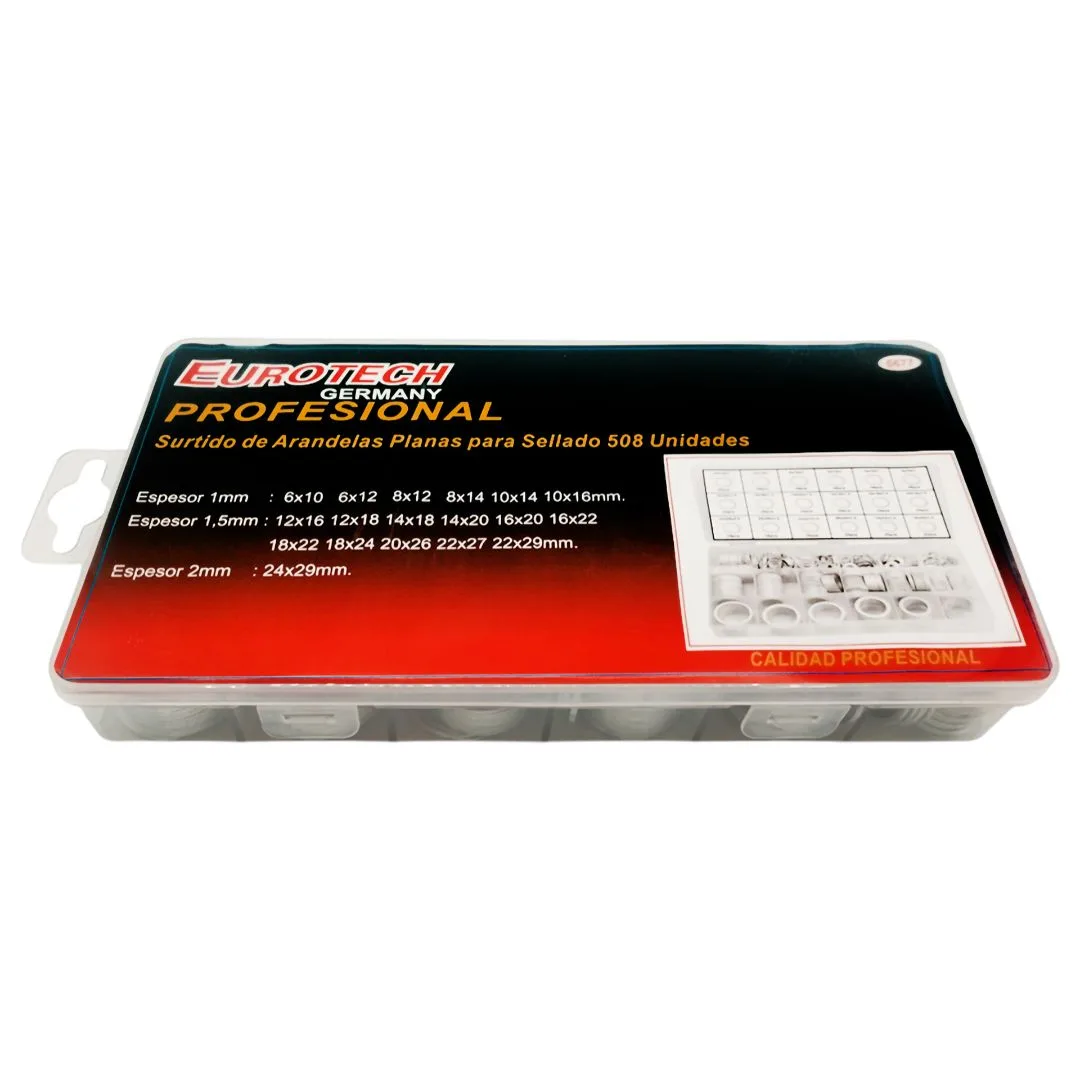 Surtido arandelas planas aluminio – 508 pcs. - imagen 2