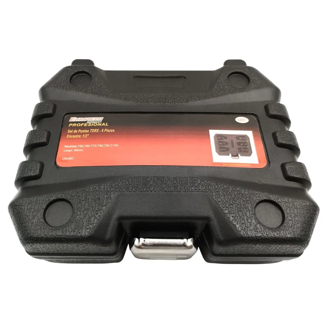Puntas Torx con guía (Tamper) – T55 a T100 – Enc. 1/2″ – 6 pzs. - imagen 4