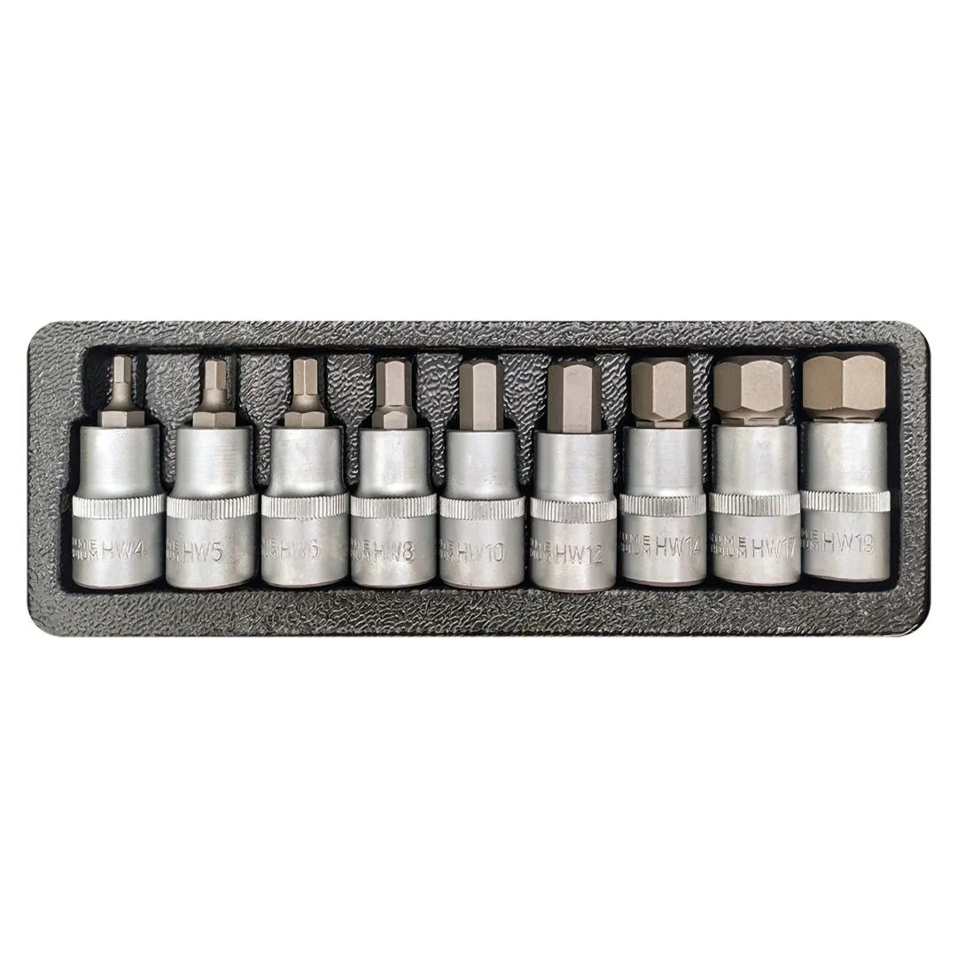 Puntas Allen con dado / enc. 1/2″ x9 pzs. – 4 a 19 mm - imagen 2