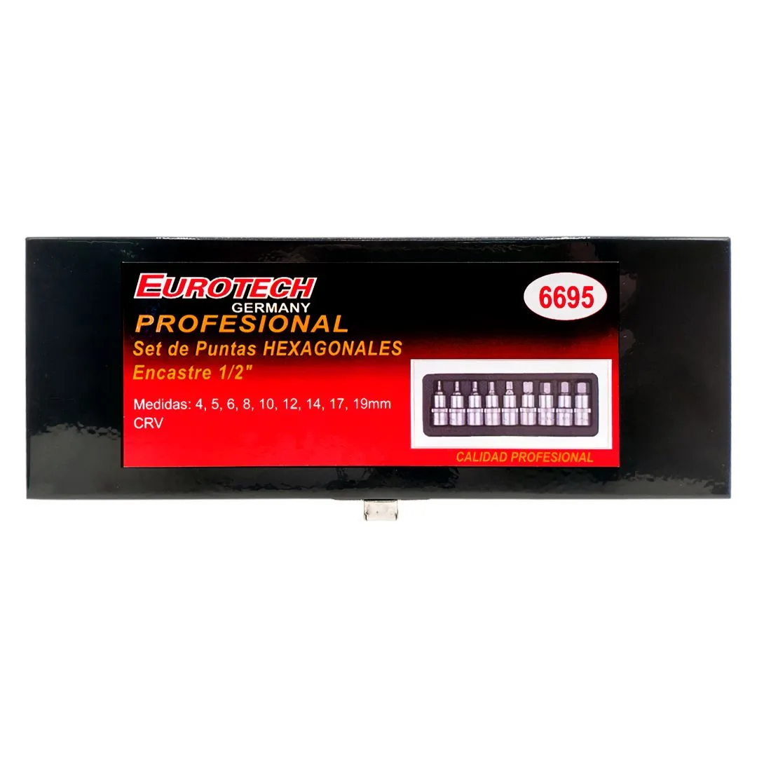 Puntas Allen con dado / enc. 1/2″ x9 pzs. – 4 a 19 mm - imagen 3