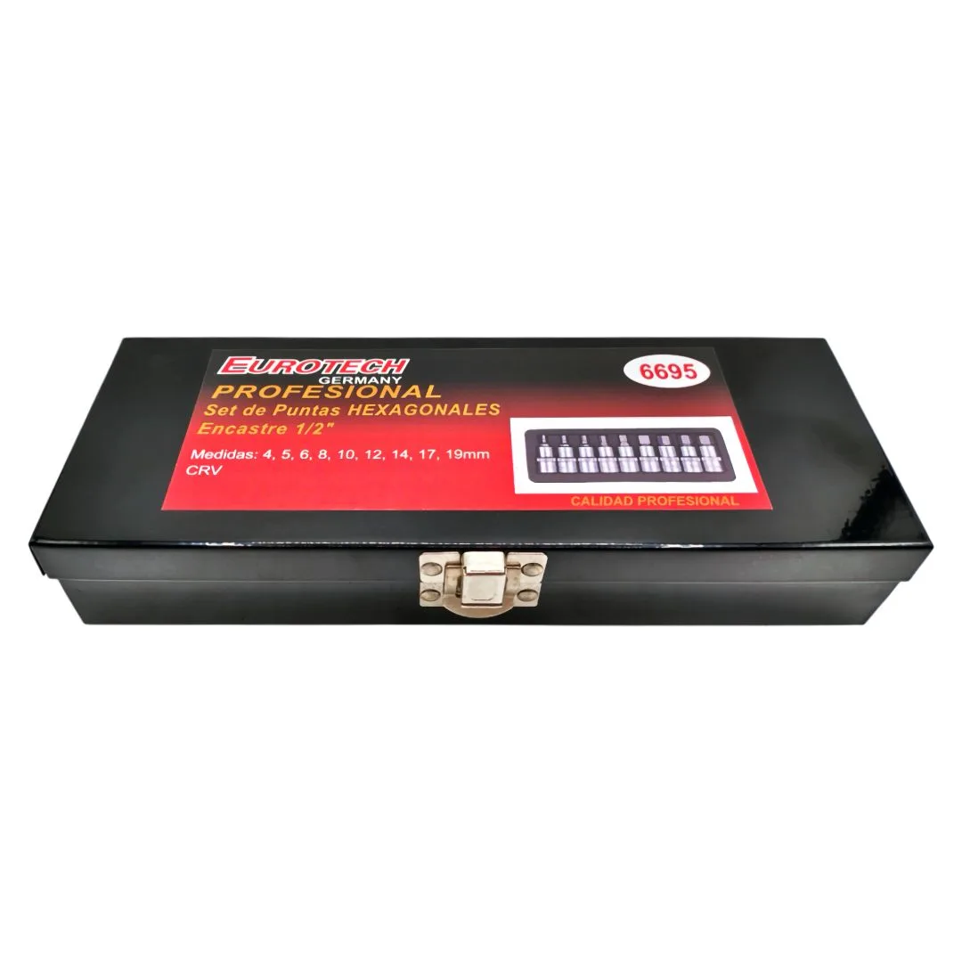 Puntas Allen con dado / enc. 1/2″ x9 pzs. – 4 a 19 mm - imagen 4