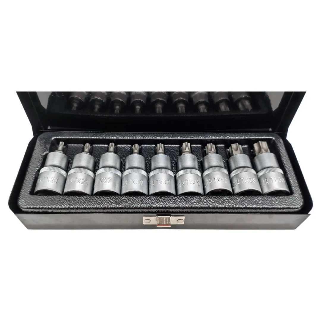 Puntas Torx con dado / enc. 1/2″ x9 pzs. – T20 a T60 - imagen 2